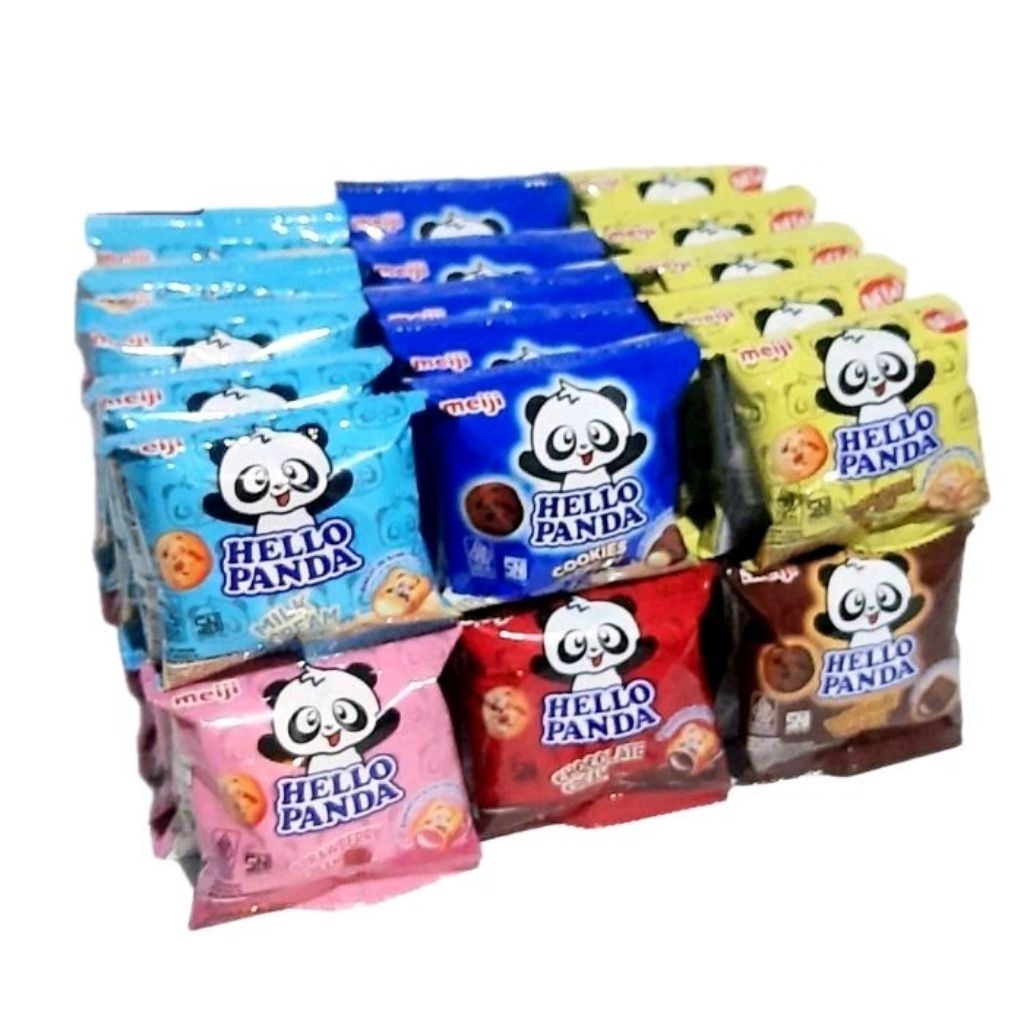 Jual MEIJI HELLO PANDA RASA COKELAT | STRAWBERRY | VANILLA RENCENG ISI ...