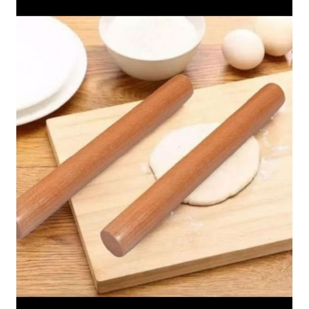 Jual Rolling pin kayu sudah di pernis/penggiling/Penggilas Adonan Kue ...
