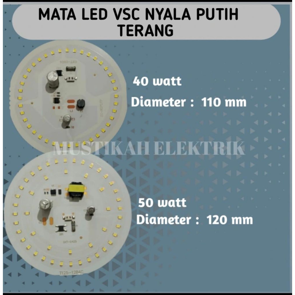 Jual DIY MATA LED 40 & 50 WATT VSC | Shopee Indonesia