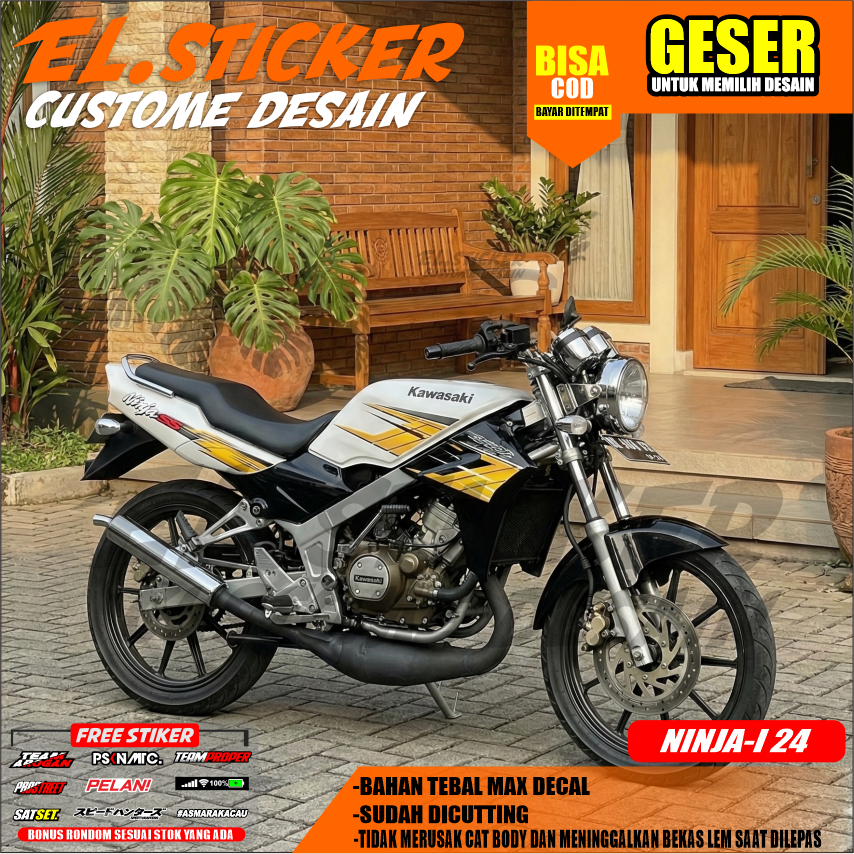 Jual Striping Stiker Transparan UV Ninja SS Bahan Maxdecal Desain ...