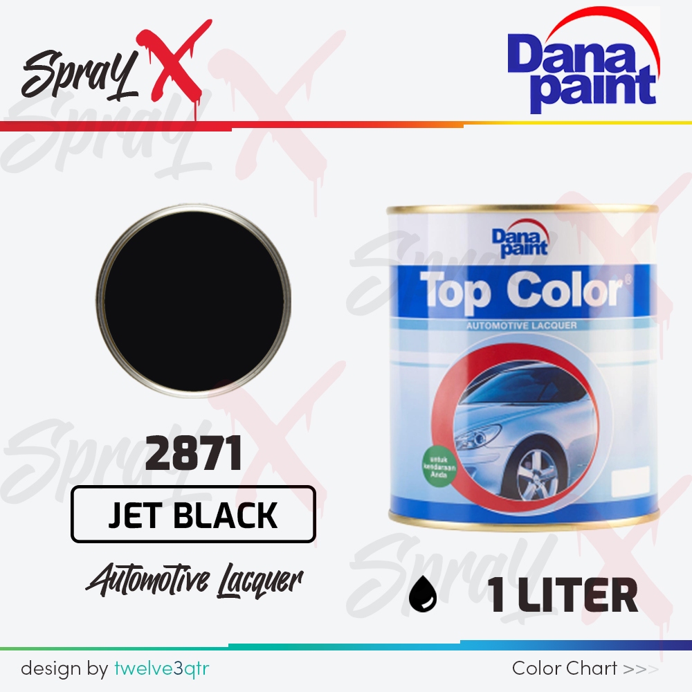Jual TOP COLOR JET BLACK 222-2871 / CAT DUCO HITAM PEKAT TOPCOLOR 2871 ...