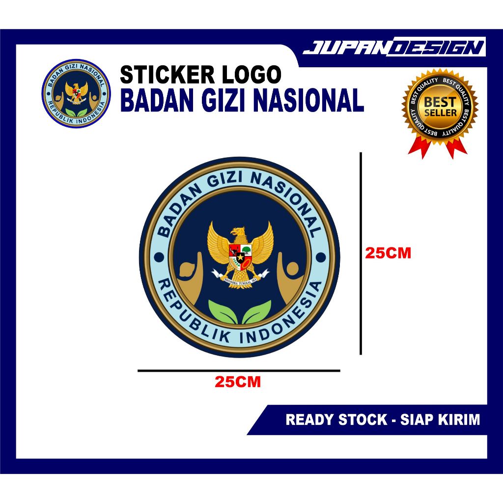 Jual Sticker Logo BGN Anti Air Dan Gores 4 Tahun | Shopee Indonesia