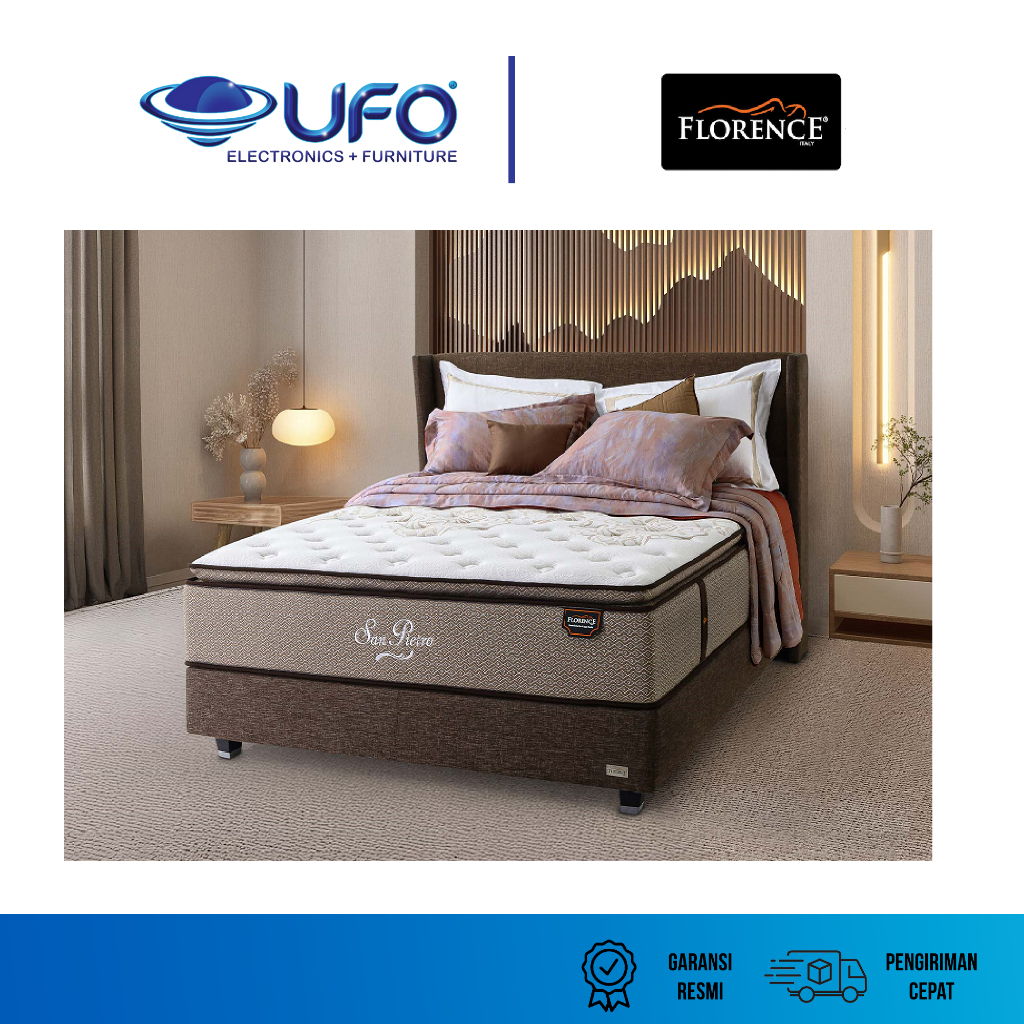 Jual FLORENCE KASUR SPRING BED SAN PIETRO UKURAN 100 120 160 180 200 ...