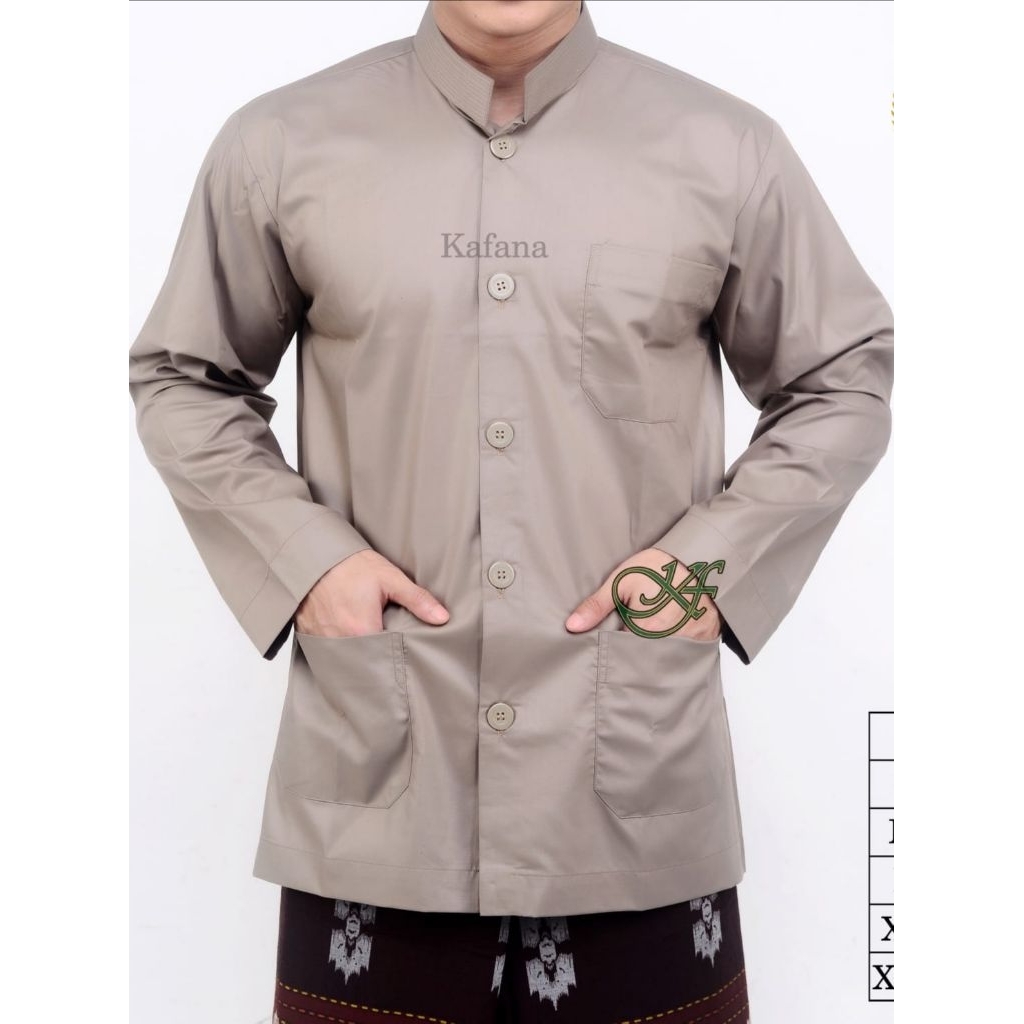 Baju Koko Haibah Model Ammu Katun Toyobo Tangan Panjang