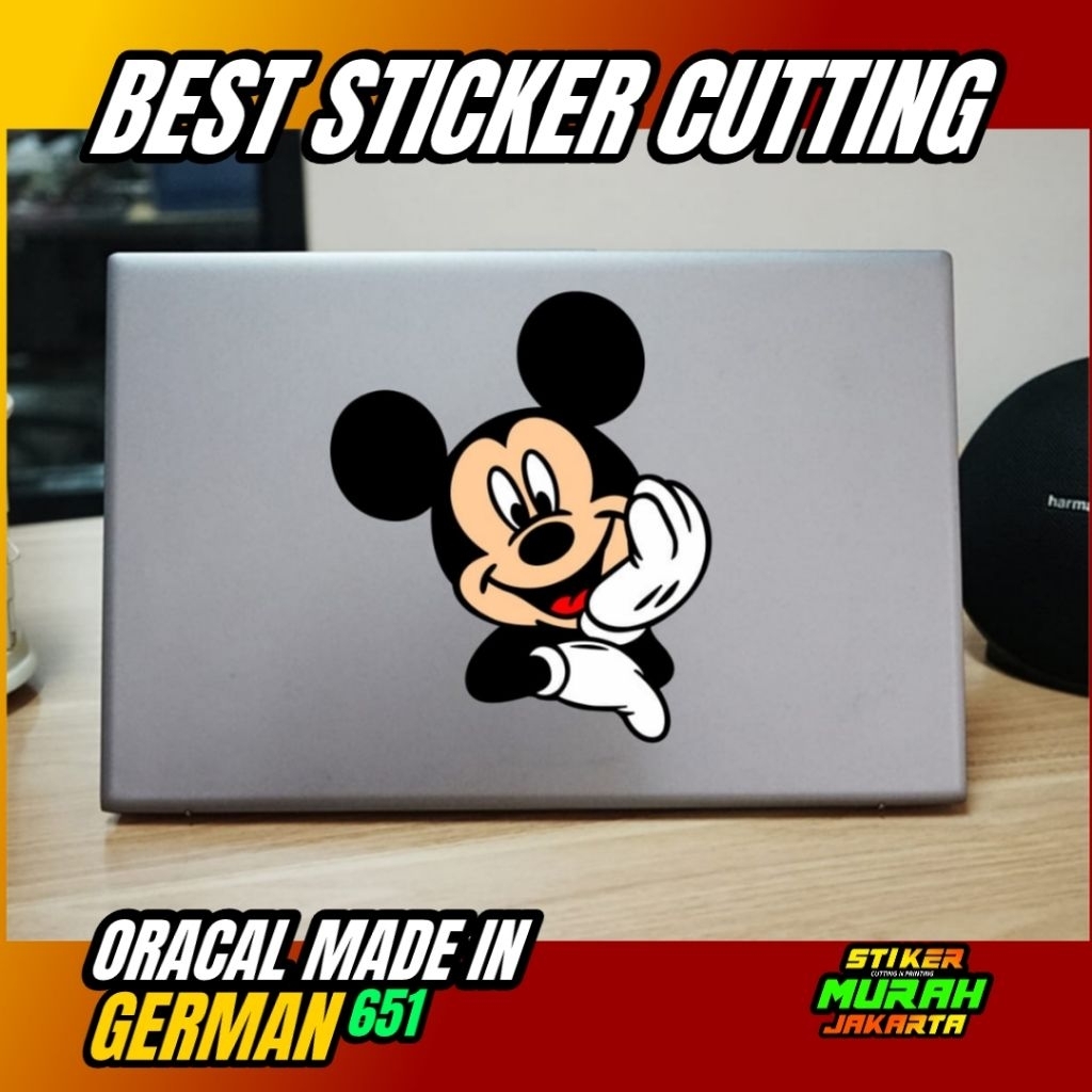 Jual STIKER MICKEY MOUSE 8 STICKER CUTTING CUSTOM TRANSPARAN LOGO ...