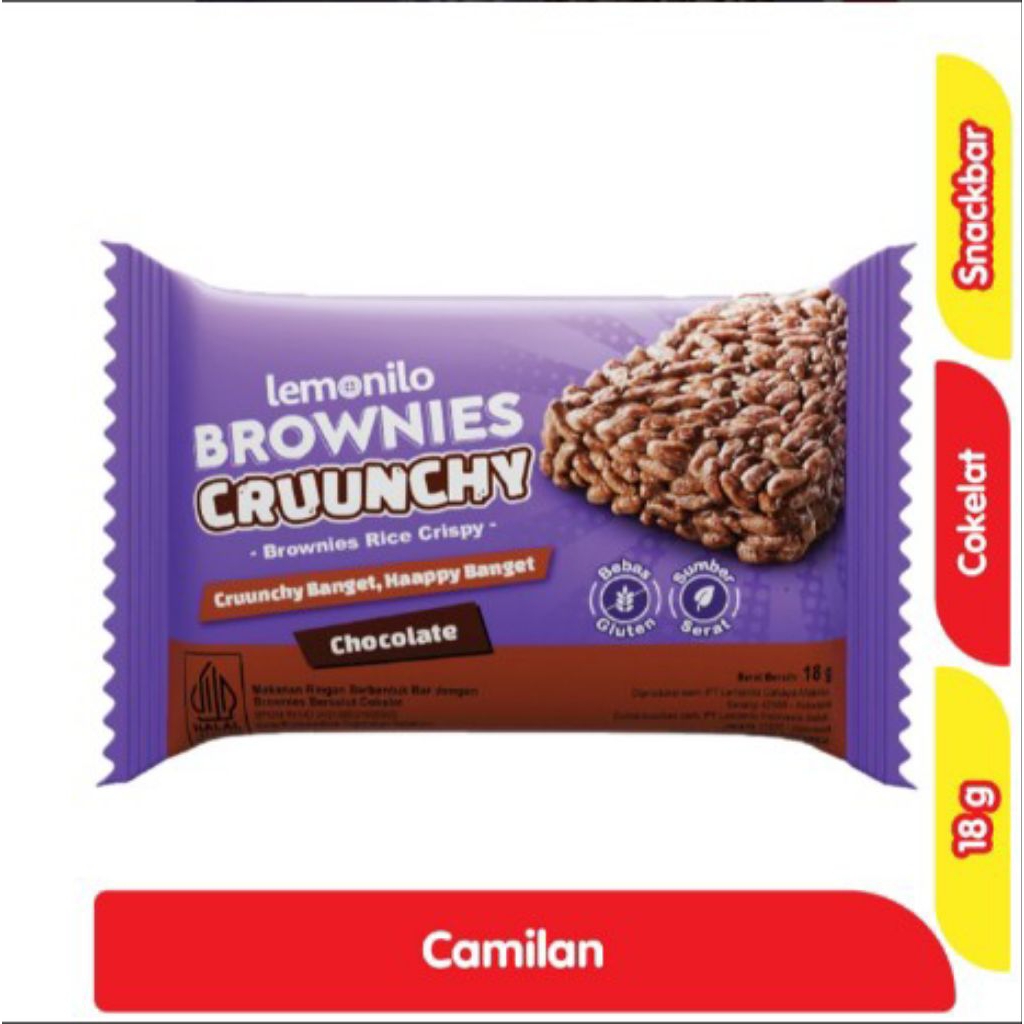 Jual LEMONILO BROWNIS CRISPY 20GR (10 PCS) | Shopee Indonesia
