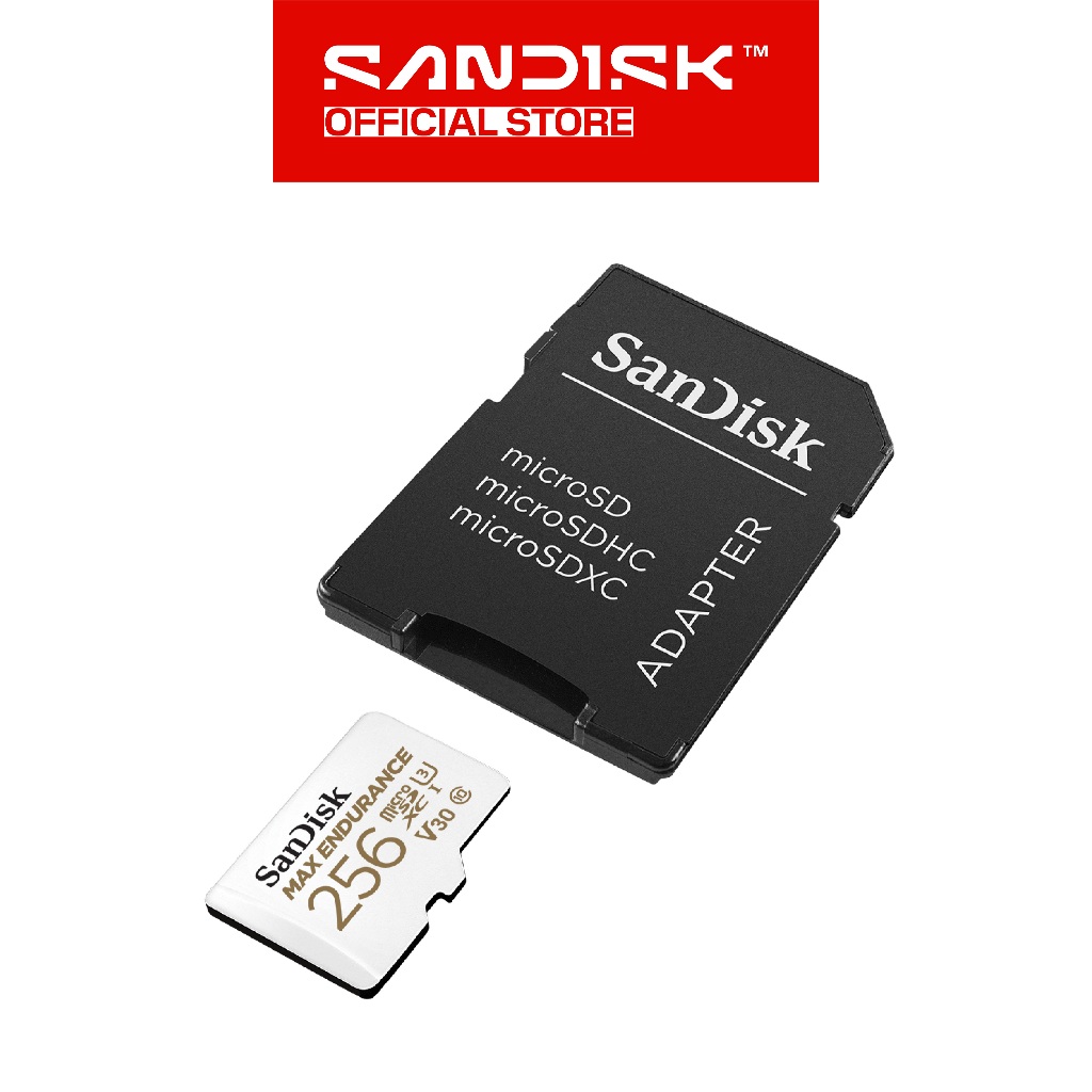 SANDISK microSDHC / microSDXC Max Endurance 32GB / 64GB / 128GB / 256GB for CCTV IP Cam 4K Video Monitoring (6)