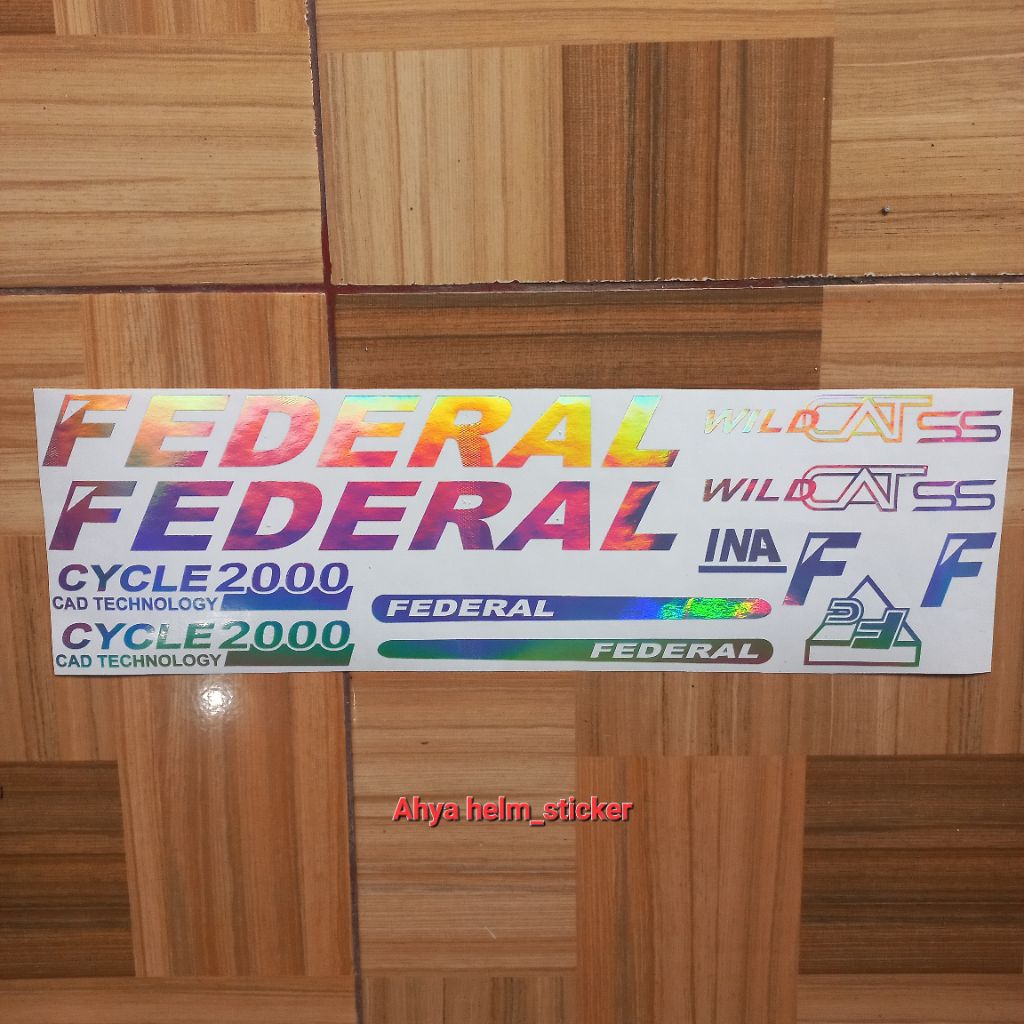 Jual Sticker sepeda FEDERAL FC 2000 WILD CATss cutting | Shopee Indonesia