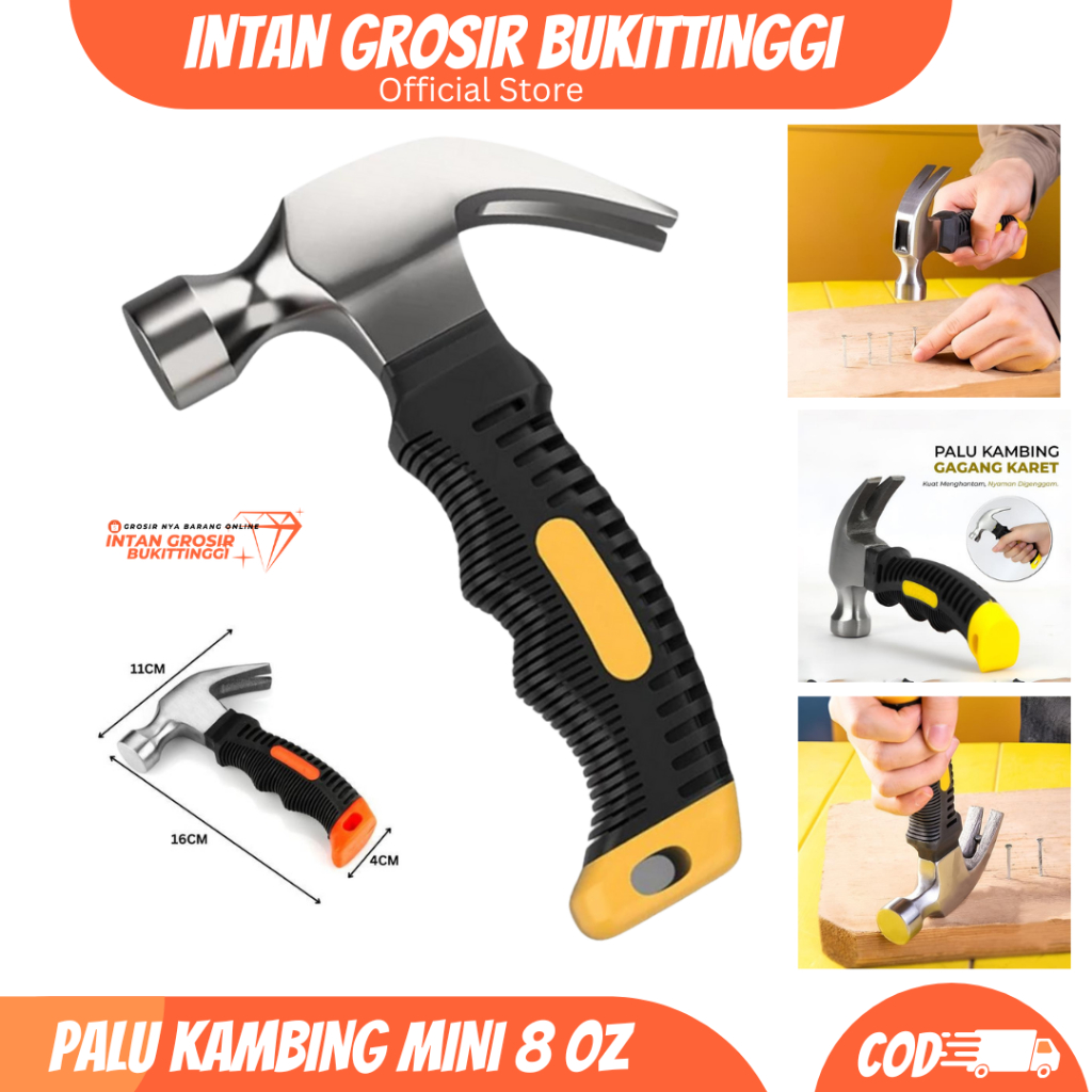 Jual Palu Kambing Mini 8oz – Martil Cungkit Cebol Gagang Karet Anti ...