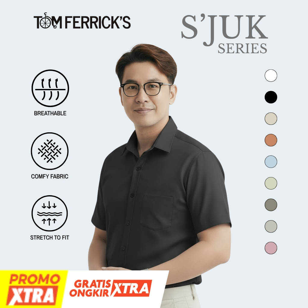 Jual Tom Ferricks S'Juk Kemeja Pria Casual Lengan Pendek - M, L, XL ...