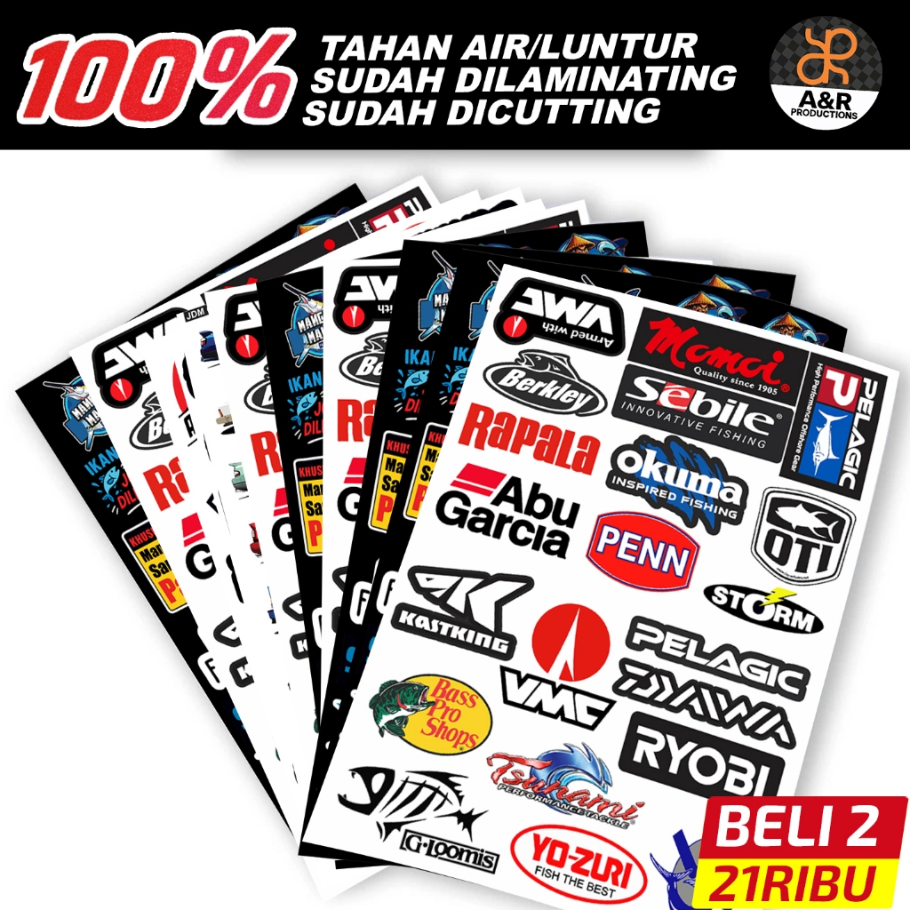 Jual Stiker Pancing Lucu & Keren | Kata-Kata Pemancing | Vinyl Tahan ...