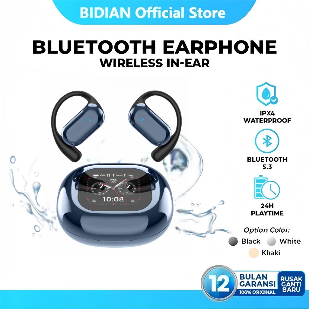 Jual BIDIAN TWS Wireless Earphone Bluetooth 5.3 Support Gaming Mode ...