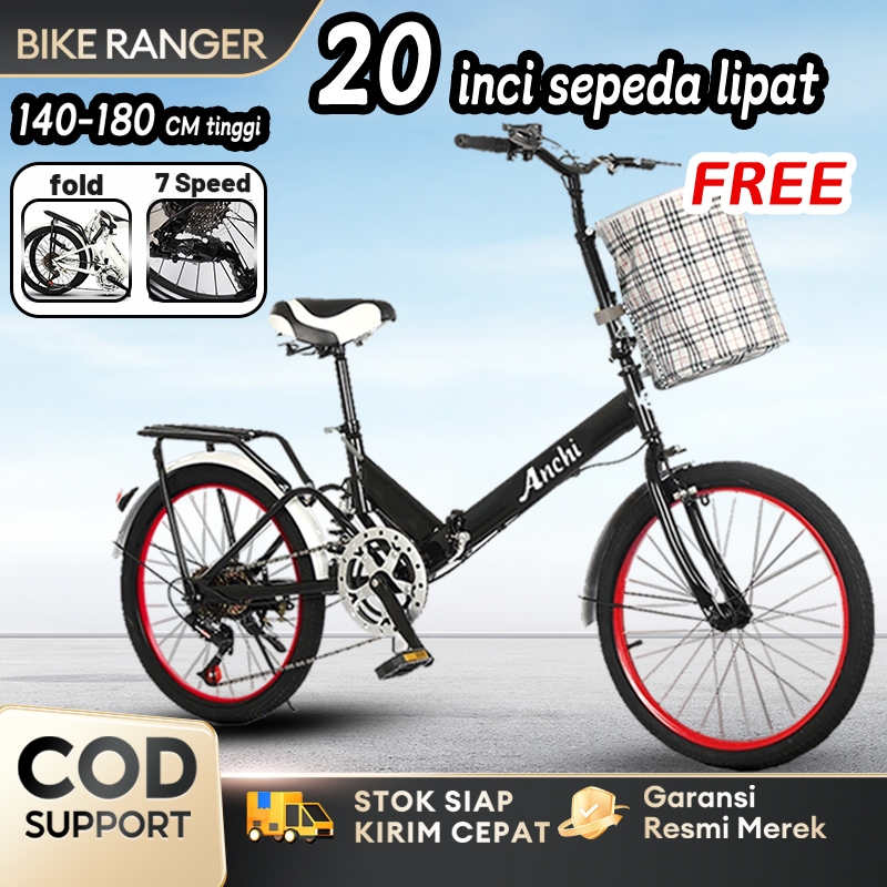 Jual Anchi Sepeda lipat 20 inci 7 Speed Lipat Cepat Tahan Lama Desain ...