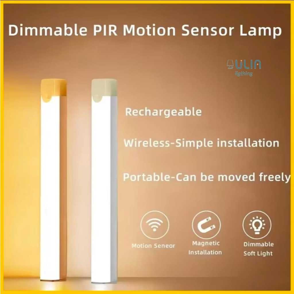 Jual Lampu Sensor Gerak LED 20 30 50CM Lampu Stick Panjang Magnetic ...