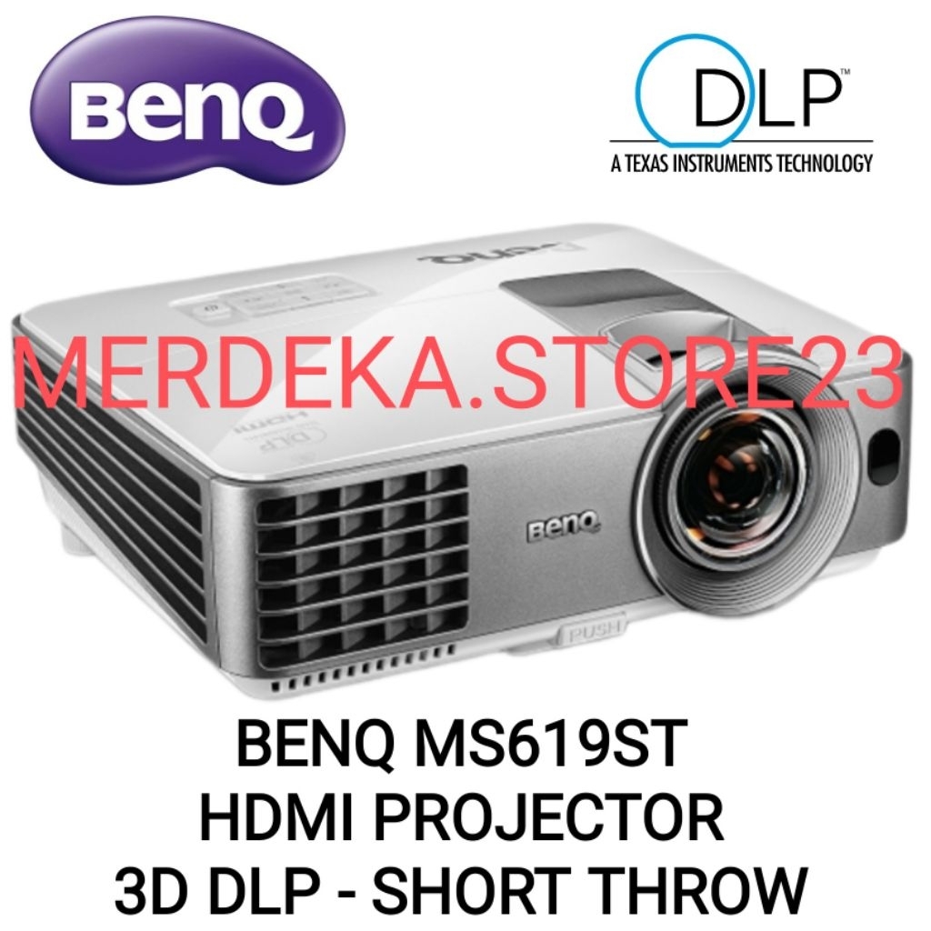 Jual NEW Projector BENQ MS619ST 3D DLP Proyektor Short Throw