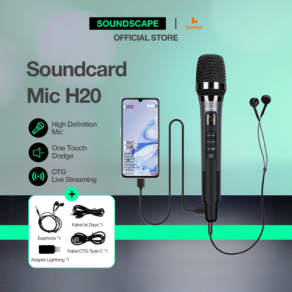 Jual Soundscape bonkyo COD H20 Sound Card Microphone - Mikrofon ...