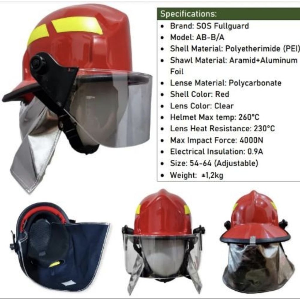 Jual Helm SOS Fullgard / Helm Safety Damkar / Helmet Pemadam Kebakaran ...