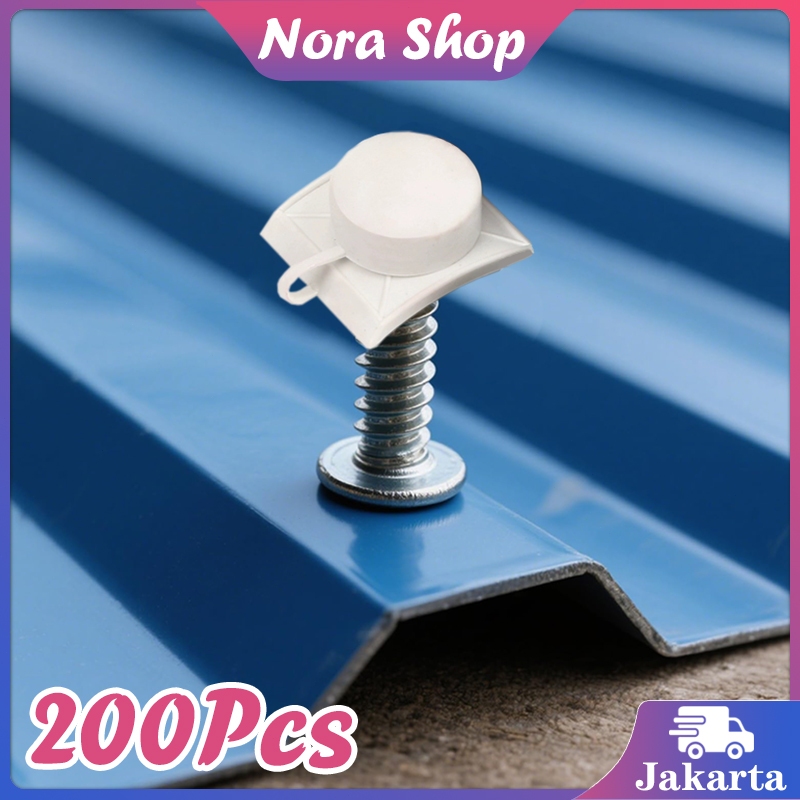 Jual 200Pcs Baut Genteng Upvc Alderon / Roofseal Persegi Putih / Roof ...