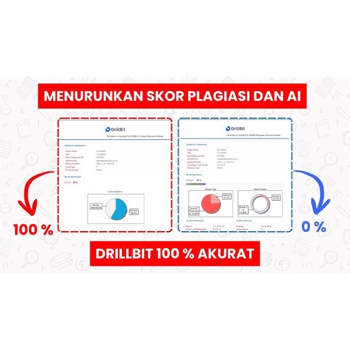 Parafrase Al Menurunkan AI skor Ai Turnitin DrillBit GptZero ZeroGpt dan AI detektor Lainnya  sesuai kampus Termurah Garansi Lulus Turunkan Plagiasi Parafrase penurunan AI Manual