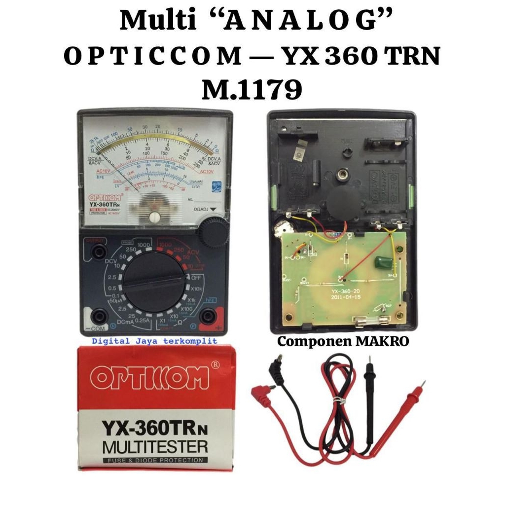 Jual Multimeter Multitester Opticcom YX-360TRN | Shopee Indonesia