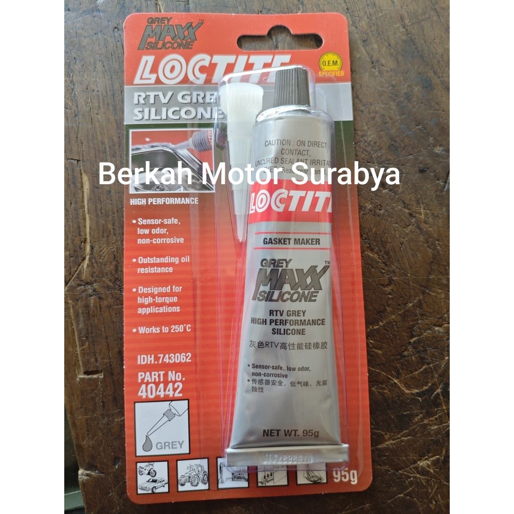 Jual LEM SILIKON GASKET LOCTITE RTV SILICONE GASKET GREY | Shopee Indonesia