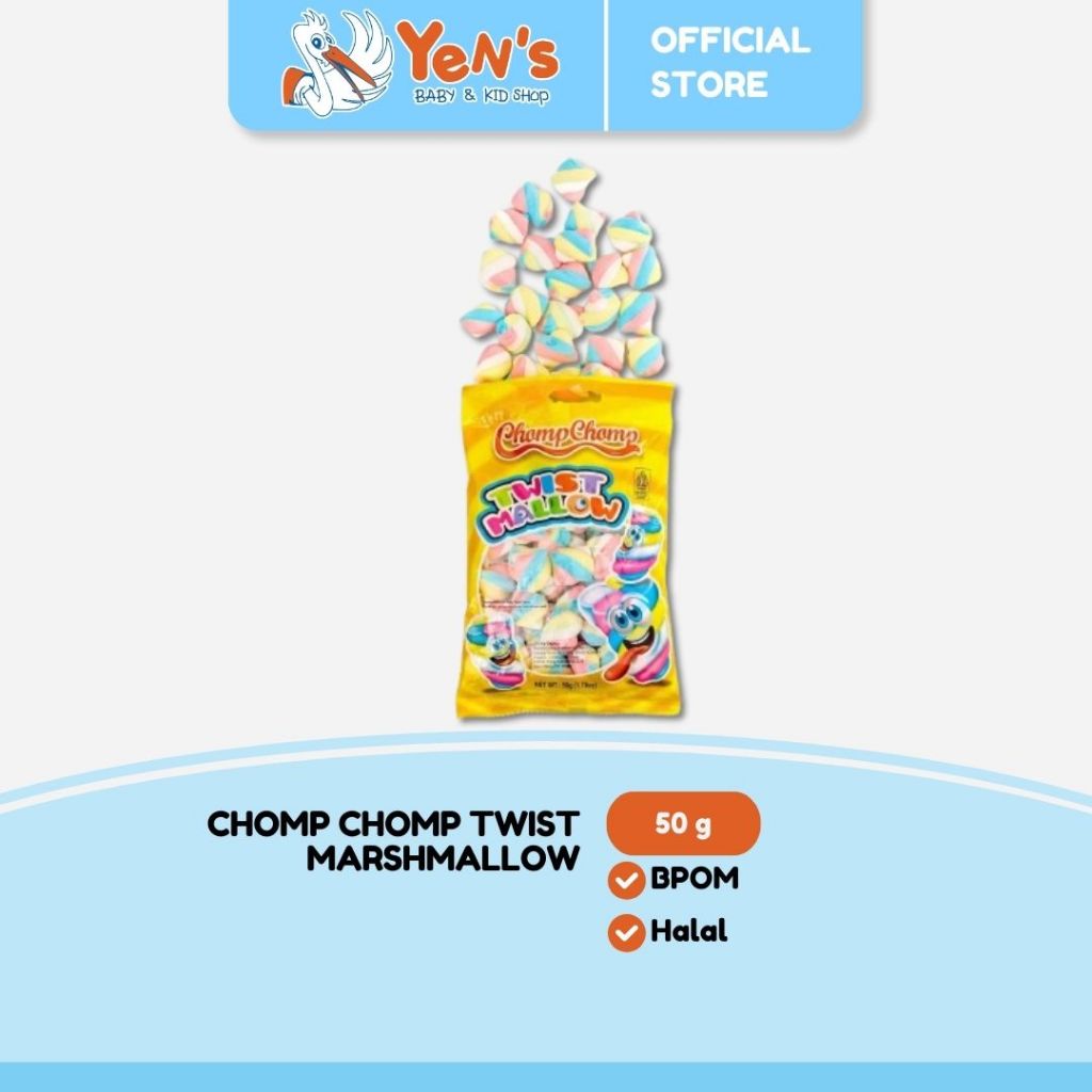 Jual Chomp Chomp Twist Mallow Marshmallow Cemilan Anak Snack Bayi ...