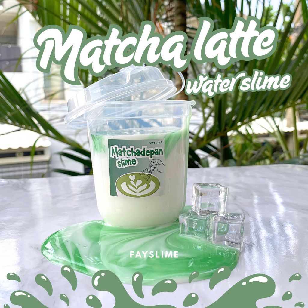 Jual Matcha latte water slime | water slime | slime | Shopee Indonesia