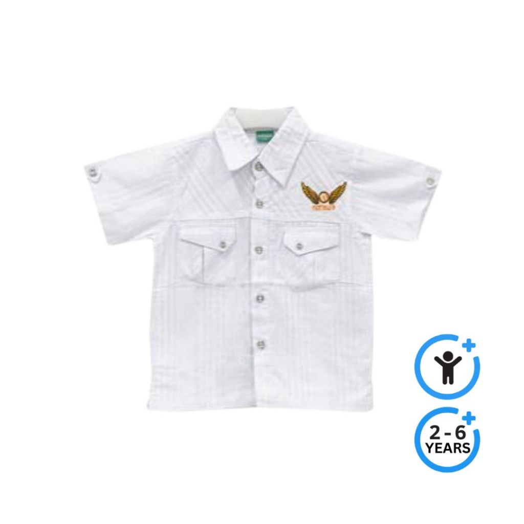 Jual Natawa Kemeja Anak Anak Polos Putih | Shopee Indonesia