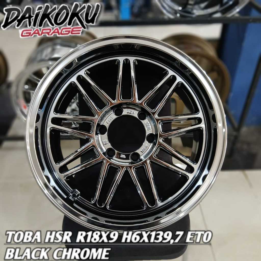 Jual Velg r18 Off-Road HSR Toba Ring 18 Black Chrome Mobil Triton Hilux ...