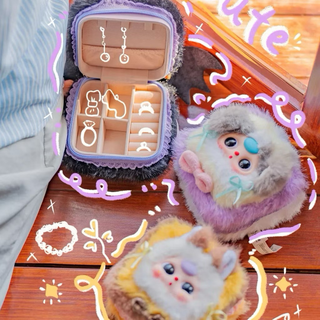 Jual Blind Box Baby Three Jewelry Box/ Zodiac/ Elf/ Head Keychain ...