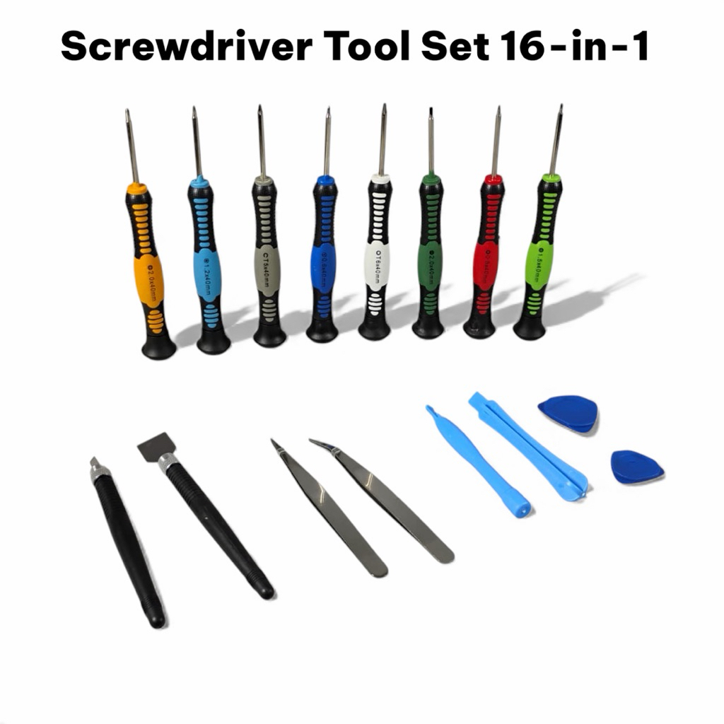 Jual OBENG SET SMARTPHONE SREWDRIVER TOOL SET 16 in 1 (2811) | Shopee ...