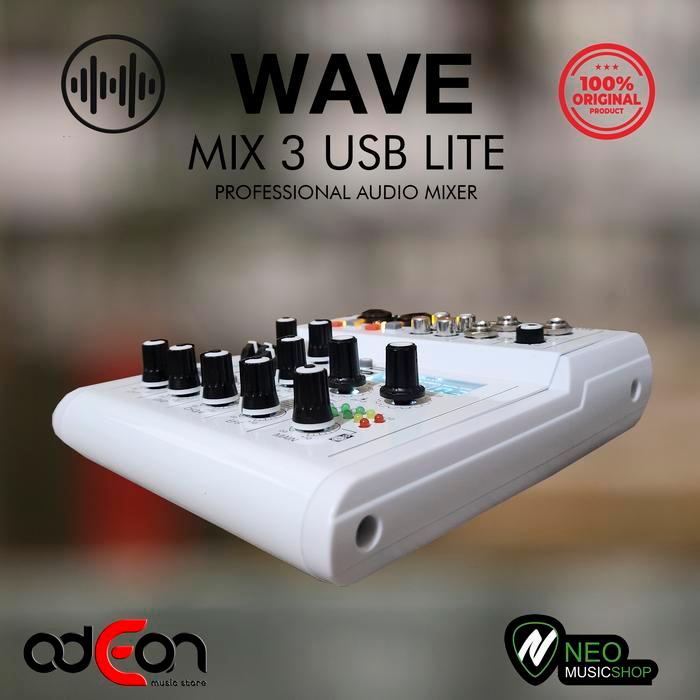 Jual Wave Mix3 MIx 3 USB Lite Professional Audio MIxer | Shopee Indonesia