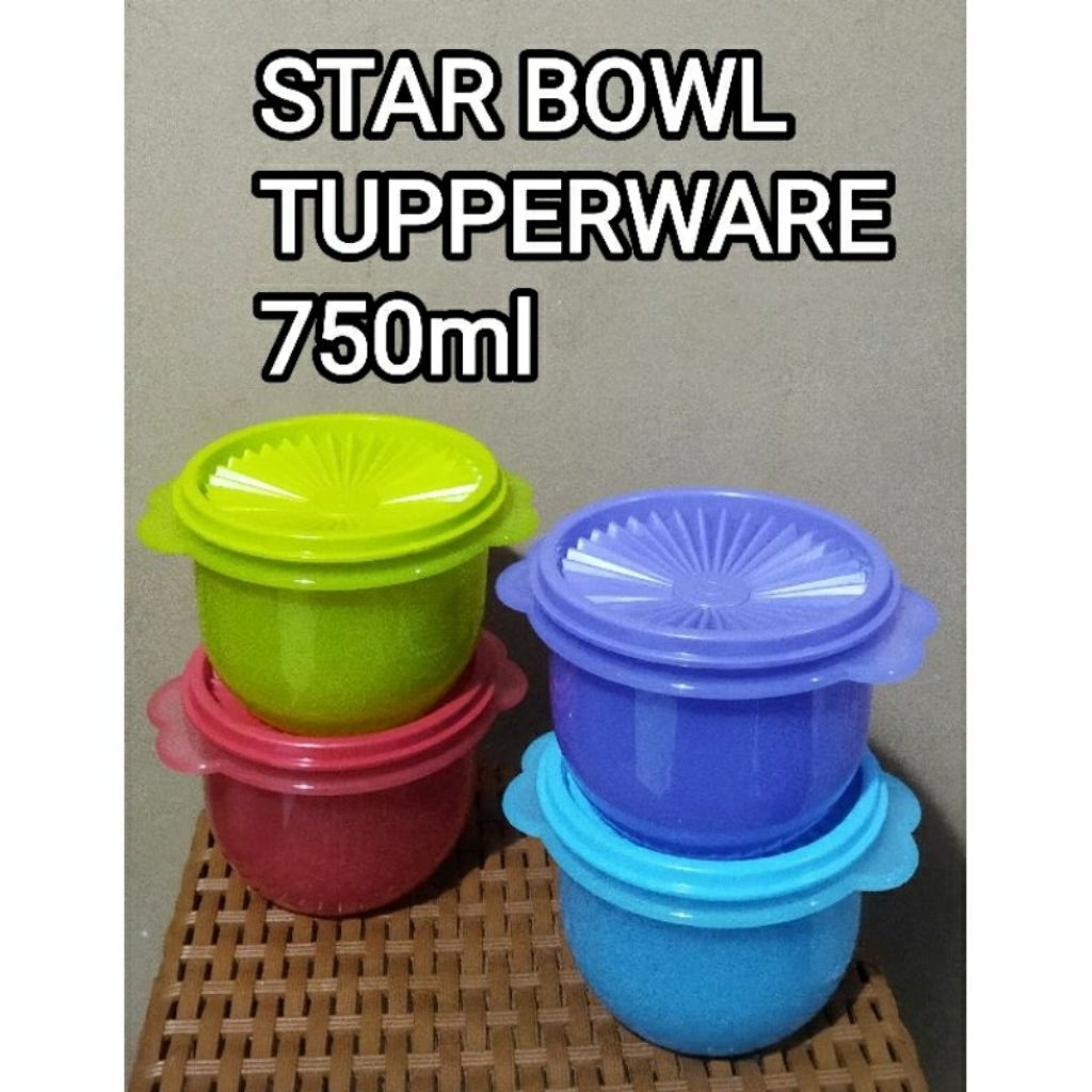 Jual Tupperware Star Bowl 750ml / harga satuan | Shopee Indonesia