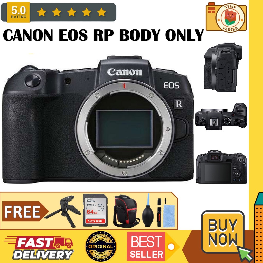 Jual Canon EOS RP Body Mirrorless Camera Garansi Resmi | Shopee Indonesia