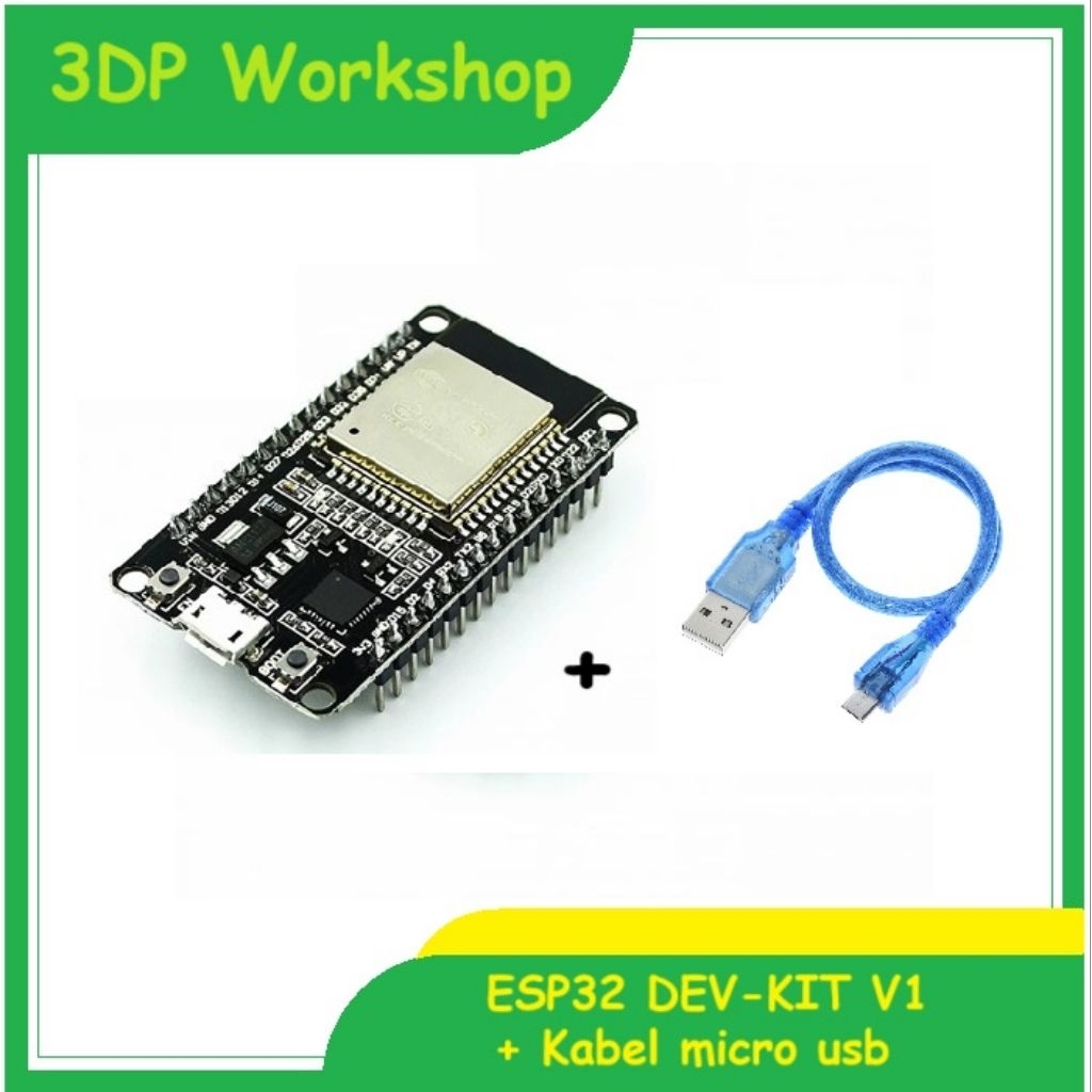 Jual ESP32 DEV KIT V1 Wifi Bluetooth + KABEL MICRO USB | Shopee Indonesia