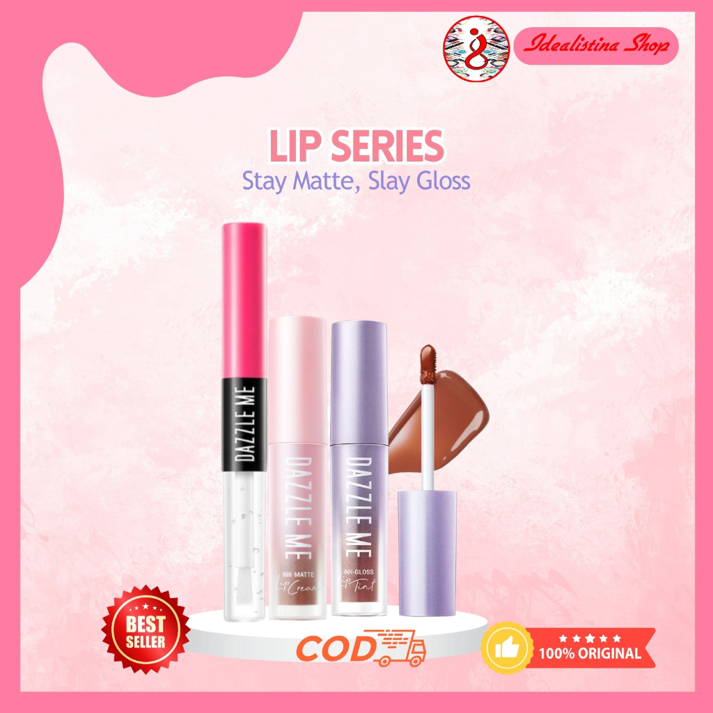 Jual Dazzle Me Ink-Gloss | Ink-Matte Lip Tint Lip Cream | Matte & Gloss ...