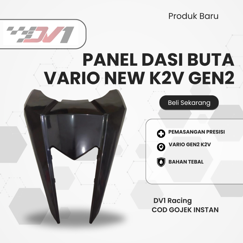 Jual CUCI Gudang cover dasi buta Vario 125 new 2023 gen2 hitam glossy ...