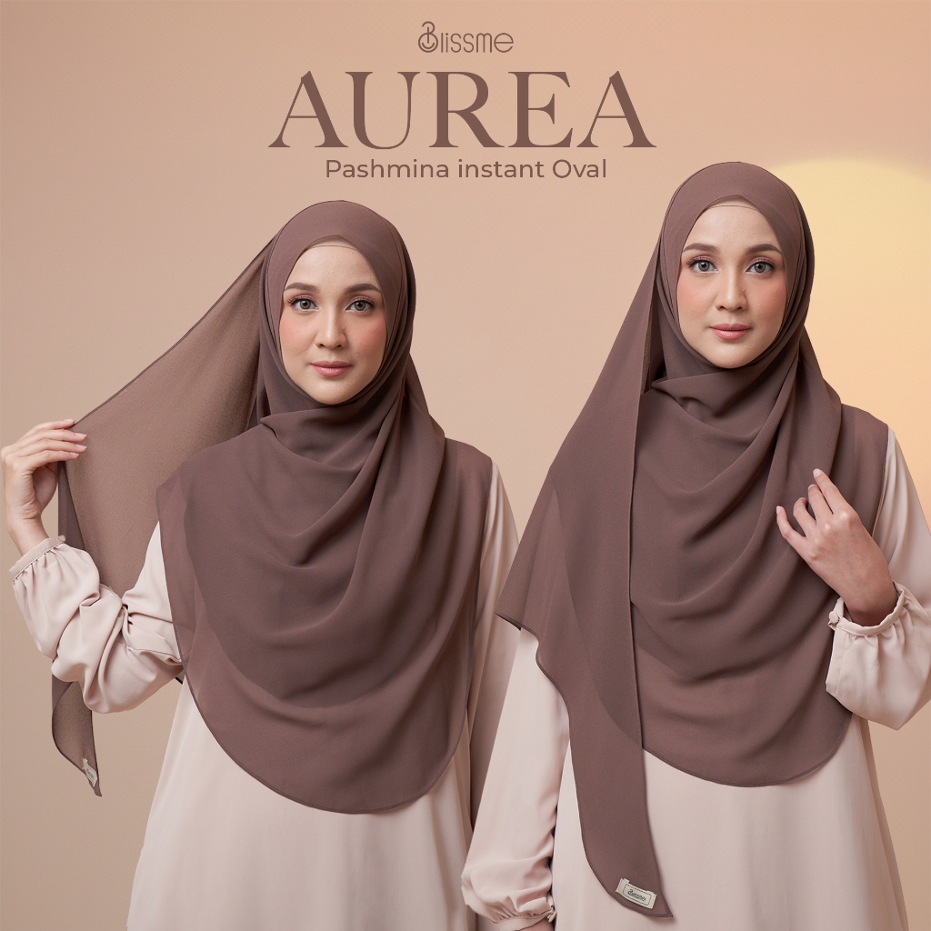 Aurea Pashmina Instan Ceruty Oval Syar’I Nyaman