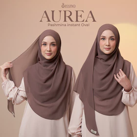 Aurea Pashmina Instan Ceruty Oval Syar’I Nyaman