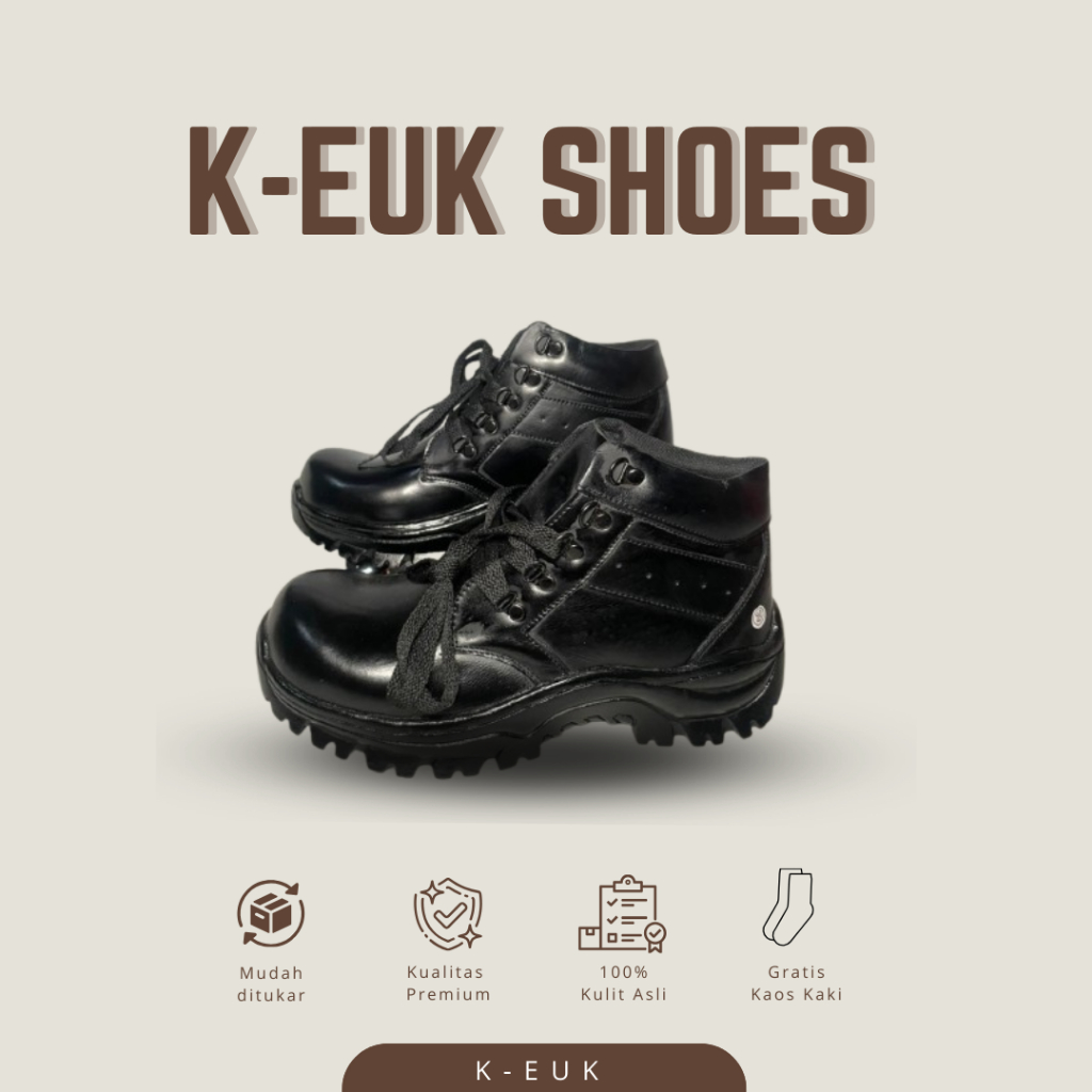 Jual K-Euk Sepatu Safety Boots Ujung Besi dan Anti Selip Cocok Untuk ...