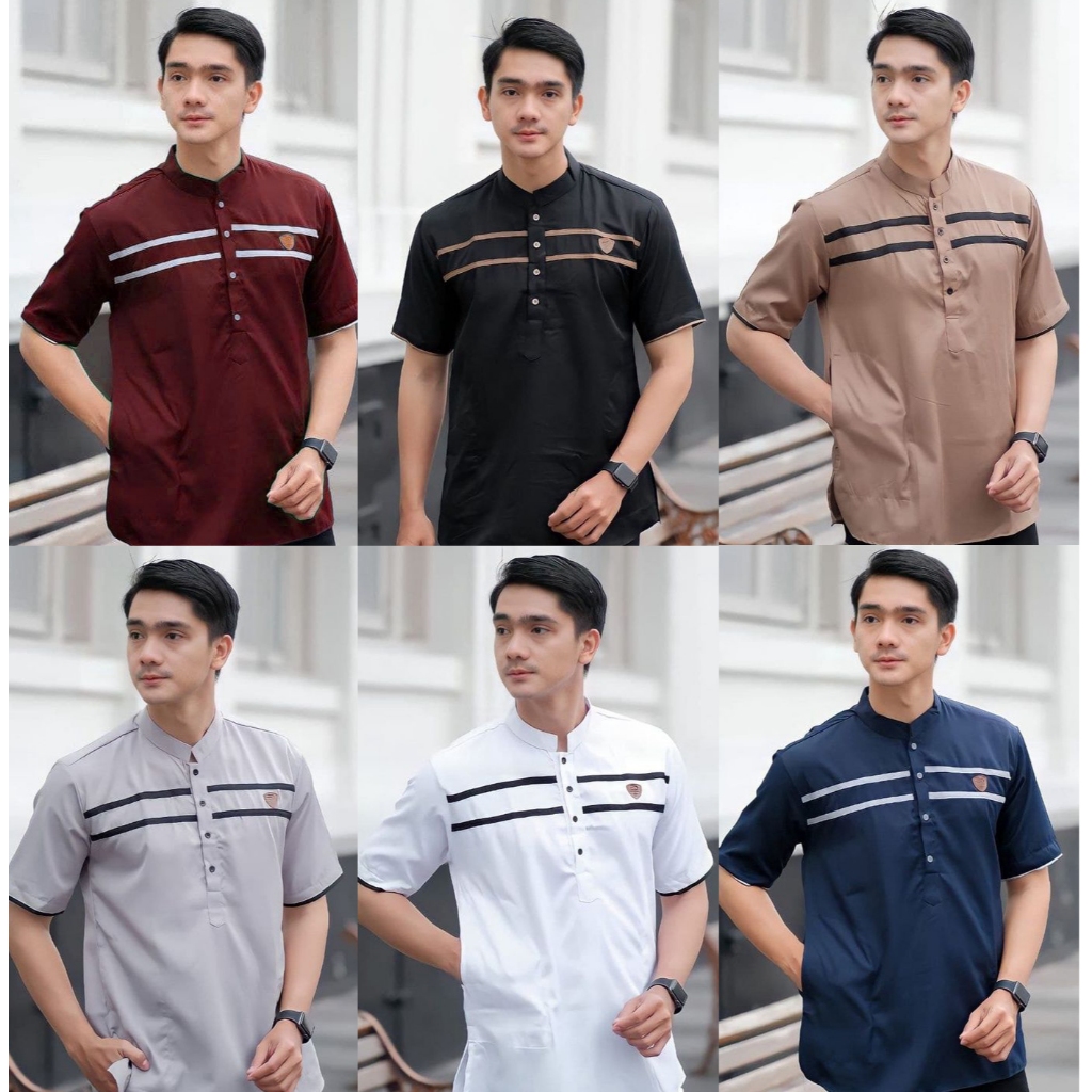 Baju Koko Pria Gus Azmi Syubbanul Muslimin Kombinasi Hadroh Azzahir Hilw KEMEJA KOKO PRIA BAJU