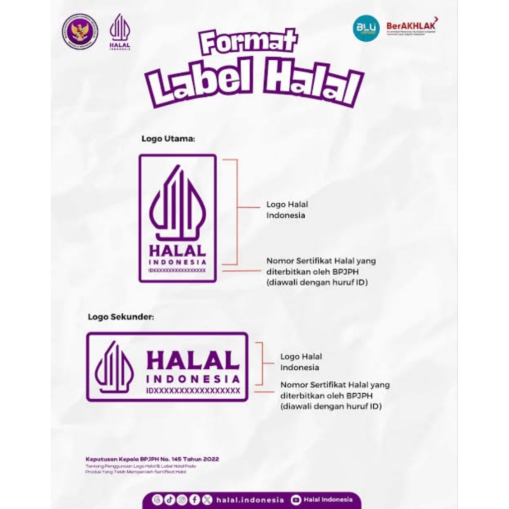 Jual cetak sticker label HALAL chromo vinyl kisscut | Shopee Indonesia