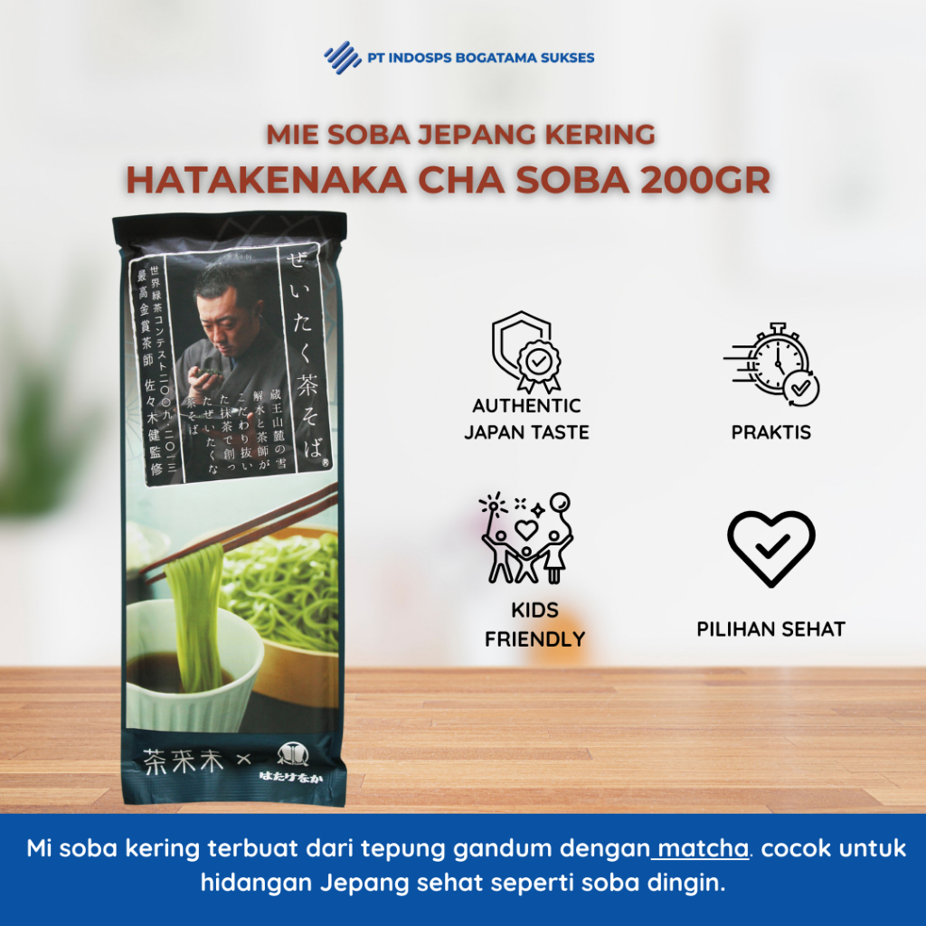 Jual Mie Soba Matcha - Hatakenaka Cha Soba 200gr | Shopee Indonesia