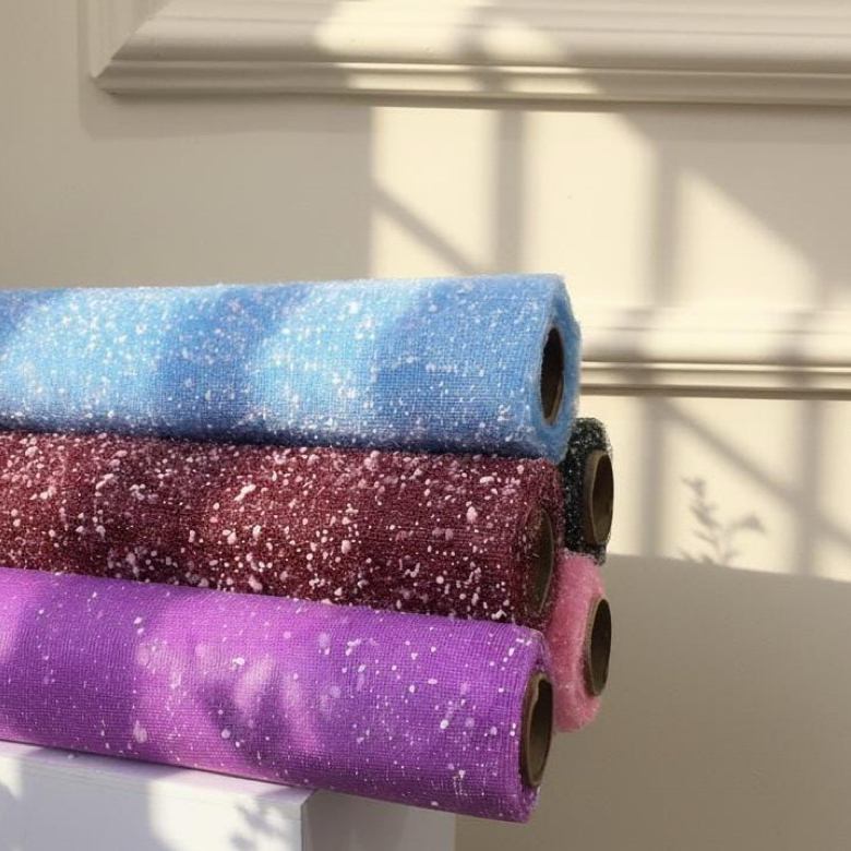 Jual 1 LEMBAR) Kain TILE SALJU / Snow Mesh Tile per roll BUKET BUNGA ...