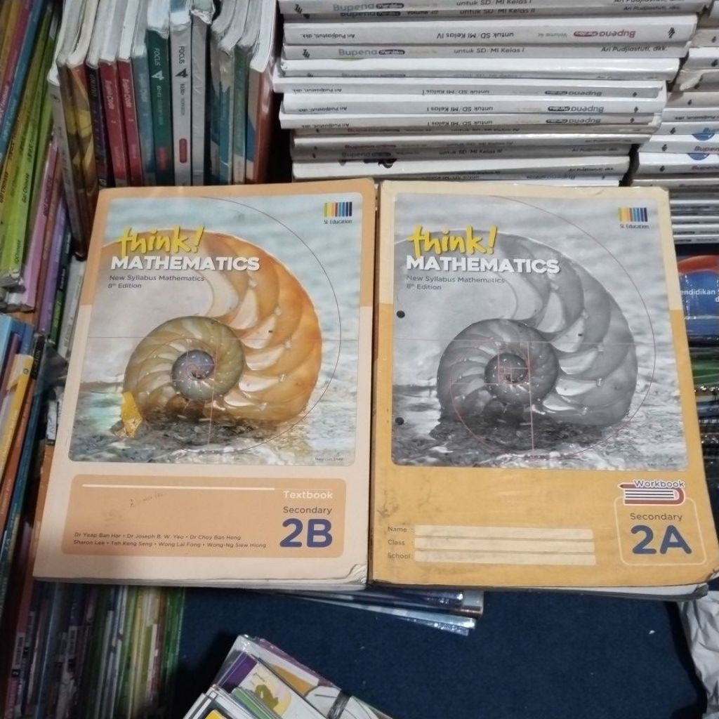 Jual Think Mathematics 2A-2B Textbook-Workbook Original Bekas | Shopee ...