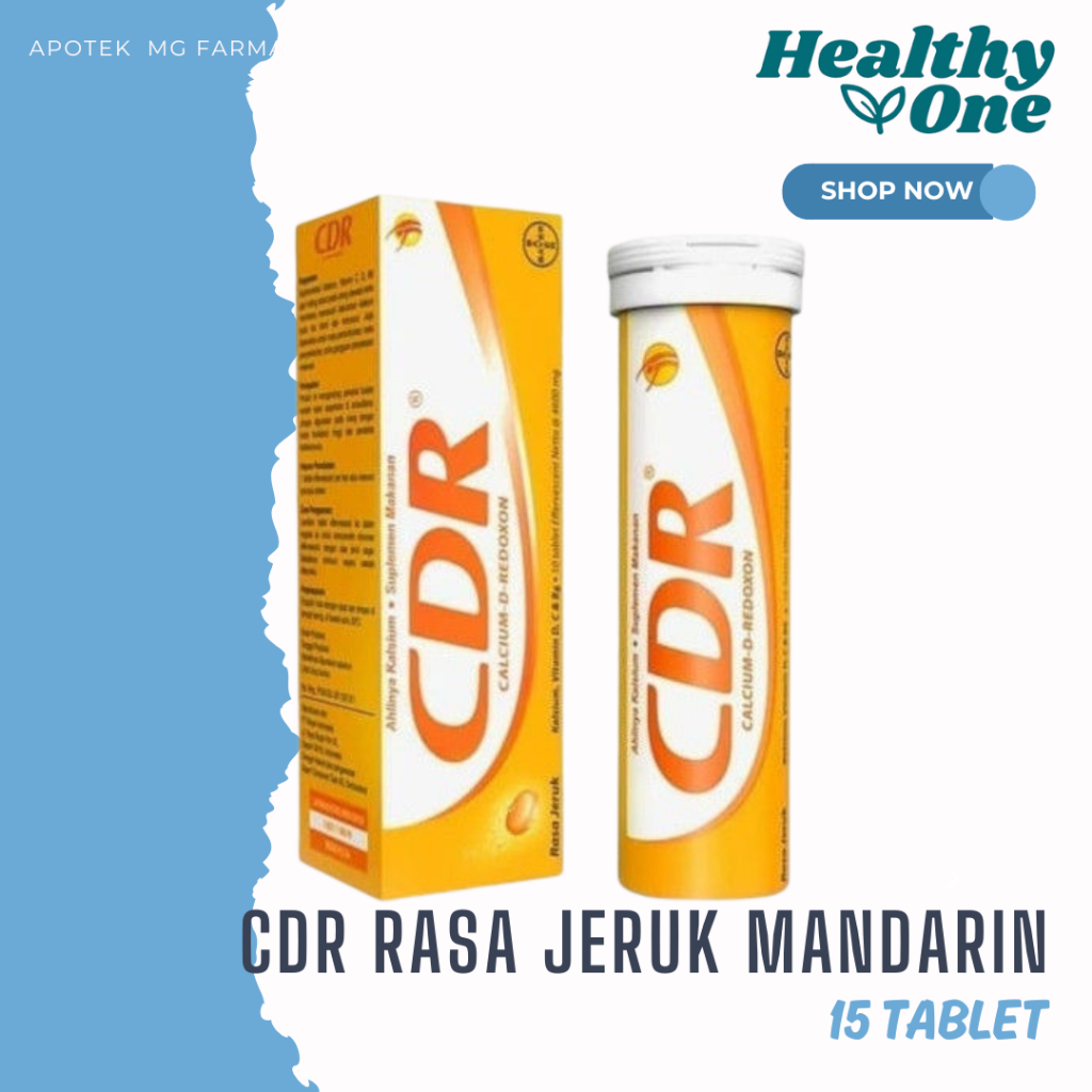 Jual CDR RASA JERUK MANDARIN 15 TABLET | Shopee Indonesia