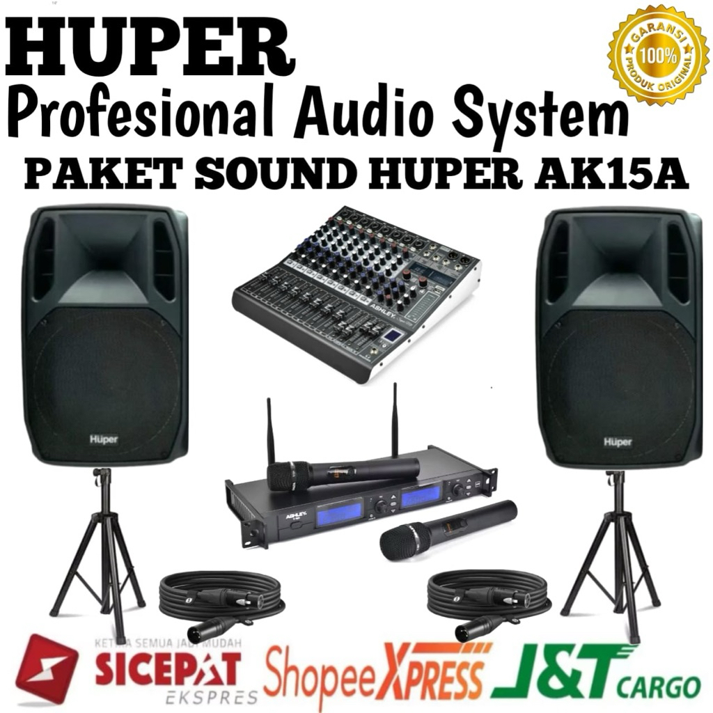 Jual Paket Sound System Aktif Huper Ak15a Original Speaker Aktif Huper ...