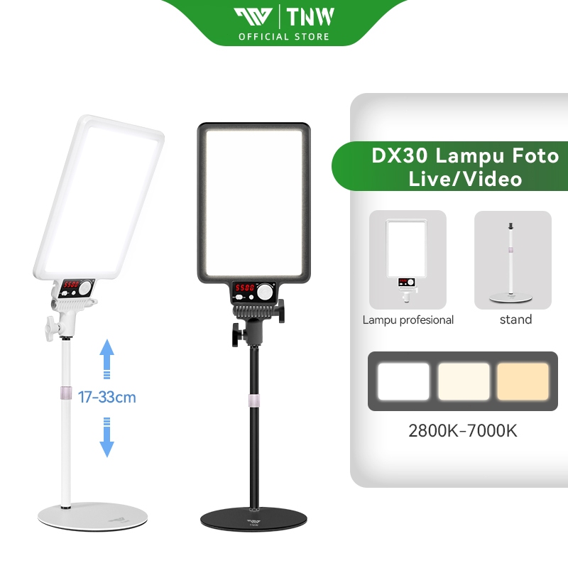 Jual TNW DX30 Foto Lampu Panel 3 Warna Lighting Beauty Lampu Untuk Make ...