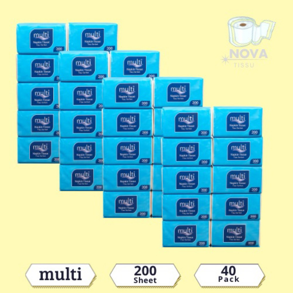Jual ( 40 PACK ) TISU MULTI MPK200 NAPKIN TISSUE | Shopee Indonesia