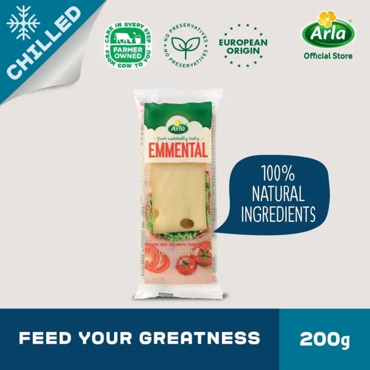 Jual Arla Natural Emmental Chunk 200g | Shopee Indonesia